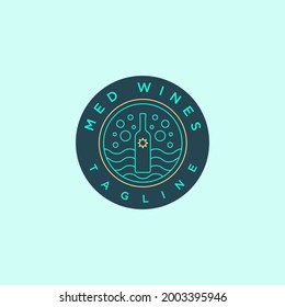 Simple logo template for wine companies.