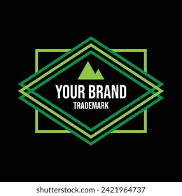 Simple logo template for your brand, easy to edit.
