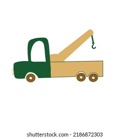 Simple Logo Tow Truck Side View