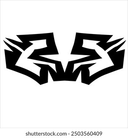 simple logo from tribal shape