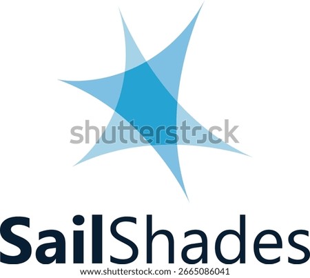 Simple logo with two shades for sun and rain protection