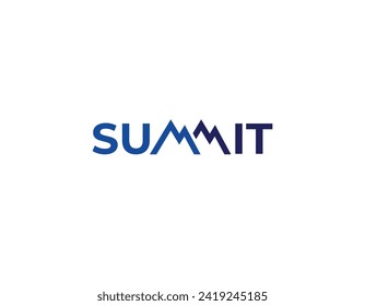 Modelo de diseño de logotipo de montaña tipo Summit