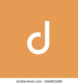 Simple Logo Vector for D company name. Vector illustration.