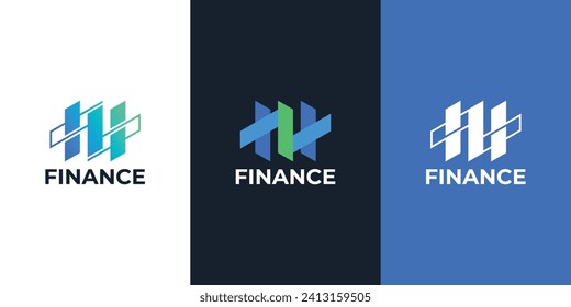 simple logo vector, financial growth logo