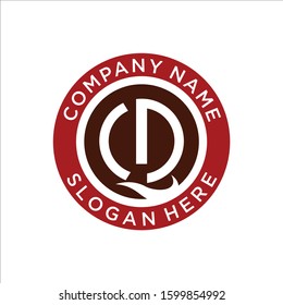 SIMPLE LOGO VECTOR INITIAL QD