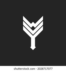 simple logo vector letter WVY
