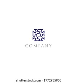simple logo vector monoline graphics. It is suitable for corporate, business and financial brands, etc.