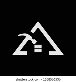 simple logo vector repair roofing