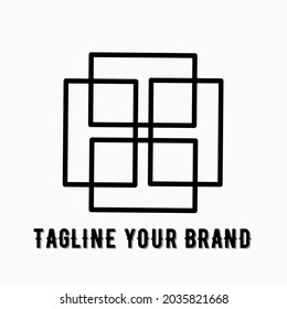 A simple logo vector that is suitable for use as a brand and company logo