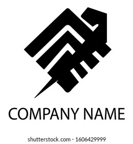 simple logo with a white background.vector illustration