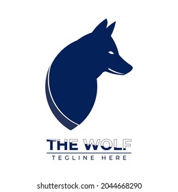 Simple logo wolf animal with white background. Perfect for product logos, companies and more.