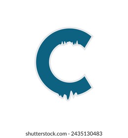 Un logotipo simple de las palabras Cool, Cool Logo, Logo C.
