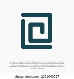 Simple logo for your business. Combination of letters L and A , flat design logo