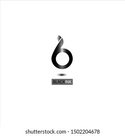 the simple logos of black ink