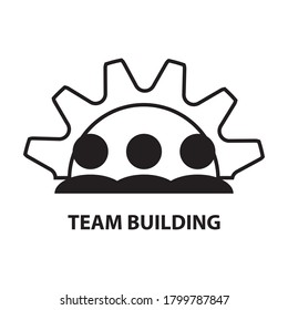 Simple logo,team building icon vector illustration