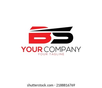 Simple Logotype BS Letter Design Concept Vector Symbol illustration.