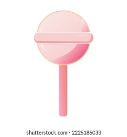 simple lollipop icon, vector illustration