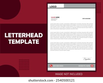 SIMPLE LOOKING LETTERHEAD DESIGN TEMPLATE