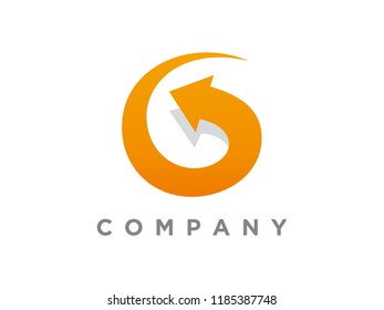 simple loop arrow shape like letter G.