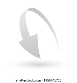 Simple loop circle arrow icon