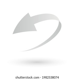 Simple loop circle arrow icon