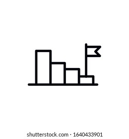 Simple loss line icon. Stroke pictogram. Vector illustration isolated on a white background. Premium quality symbol. Vector sign for mobile app and web sites.