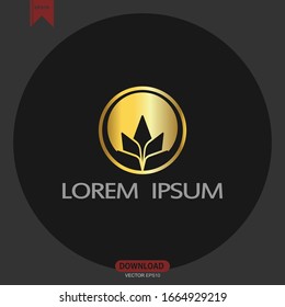 Diseño de ilustraciones vectoriales del logotipo conceptual abstracto simple de Lotus