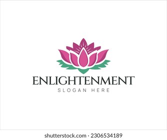 Plantilla de diseño de logotipos simples de flores de Lotus