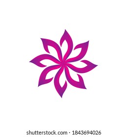 Simple lotus flower Logo template, Vintage lotus / Spa / Therapy / Yoga