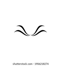Simple Lotus Flower. Silhouette. Illustration Vector
