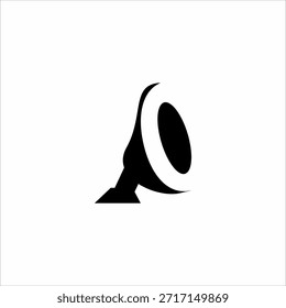 Diseño sencillo del logotipo del altavoz con la letra O