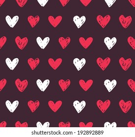 simple love doodle pattern