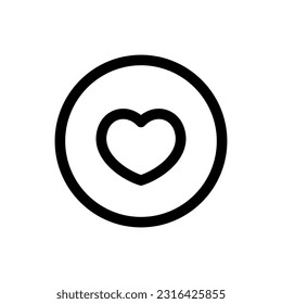 Simple Love icon. The icon can be used for websites, print templates, presentation templates, illustrations, etc
