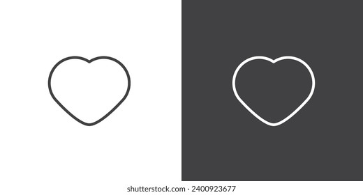 Simple love icon. Heart icon vector iilustration.