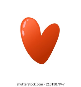 simple love icon with little lighting details