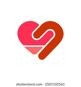 simple love icon that can be used as a logo element