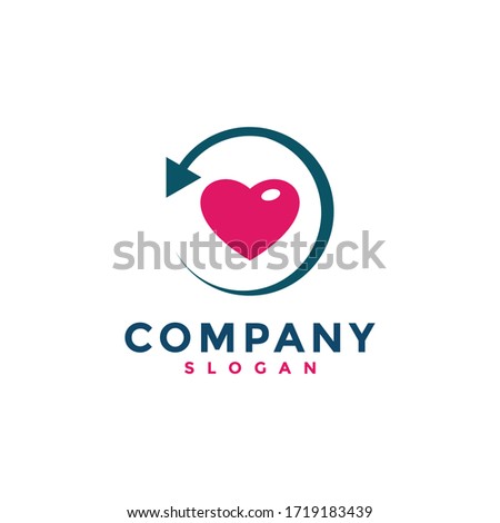 simple love logos and repeat symbols