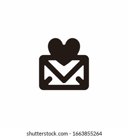 Simple love mail vector. Can use for your design elements, Business logo, icon, symbol, website icons, application icons, UI, and More.