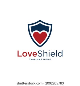 Plantilla de diseño del logotipo de Escudo simple