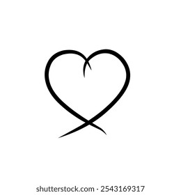 simple love vecto image with white background