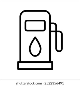 Diseño simple de ícono de bajo Vector de combustible