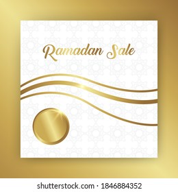 Simple and luxurious background islamic template. used for social media posts, posters, brochures etc. vector