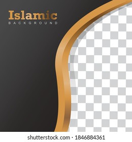 Simple and luxurious background islamic template. used for social media posts, posters, brochures etc. vector