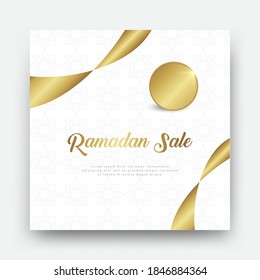 Simple and luxurious background islamic template. used for social media posts, posters, brochures etc. vector