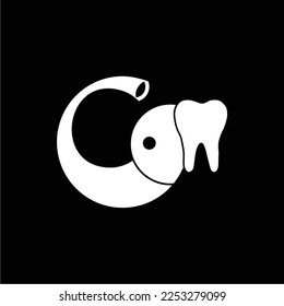 a simple and luxurious black and white logo in the form of an elephant's trunk and teeth, suitable for use in all fields