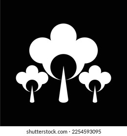 a simple and luxurious black and white tree, suitable for use in all fields