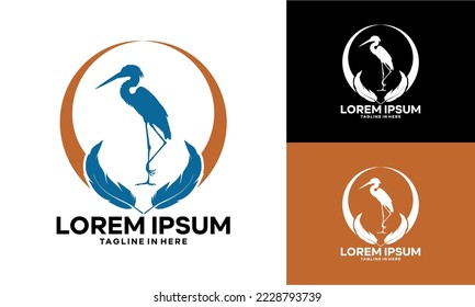 simple and luxurious doflamingo icon set logo