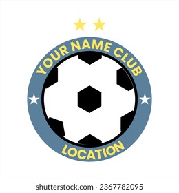 simple and luxurious football club logo
