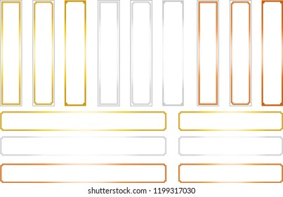 Simple and luxurious long frame set