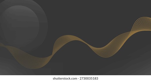 Diseño abstracto de lujo simple con una ligera superposición de oro